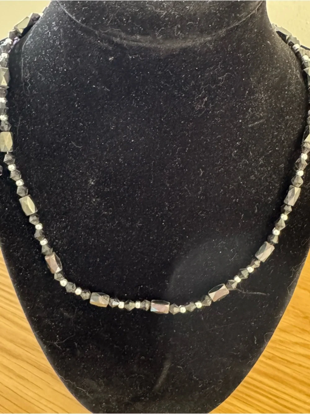Multi-Strand Black Faceted Bead Bracelet and/or Necklace - Versatile - Picture 4 of 6
